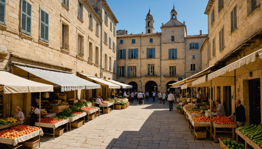Les marchés provençaux d’uzès : traditions et saveurs locales